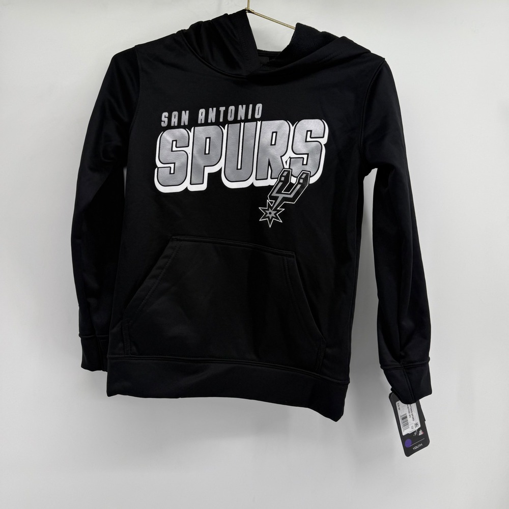 Youth San‎ Antonio Spurs Black Hoodie Athletic Style NBA Size Small